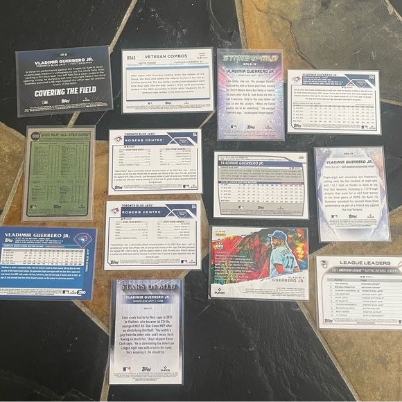 (13) Valdimir Guerrero Cards MLB Baseball Toronto Blue Jays - Picture 2 of 14